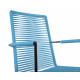  Chaise Design avec accoudoir Bleu Fjord