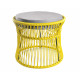 Ottoman fauteuil Acapulco Jaune Moutarde