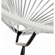 Acapulco White Chair and Black frame