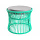 Ottoman fauteuil Acapulco Turquoise