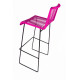 Taburete alto Fucsia