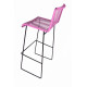 Pink high chair Pink high chair