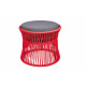 Ottoman fauteuil Acapulco Rouge 