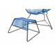 Night blue Footrest Pulco