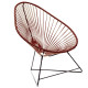 Fauteuil Acapulco Structure noire Fauteuil Acapulco Structure noire