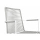 White Dining armrest chair White Dining armrest chair