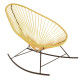 fauteuil à bascule Acapulco Jaune Moutarde   fauteuil à bascule Acapulco Jaune Moutarde