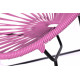 Détail Fauteuil Acapulco enfant Rose   Détail Fauteuil Acapulco enfant Rose