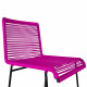 Magenta kitchen stool detail