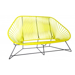 Yellow acapulco sofa 3 seats