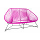 Magenta acapulco Sofa 3 Sitze