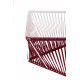  Détail table basse carré rouge