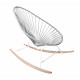 White Acapulco wood rocker chair