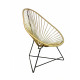 Fauteuil Acapulco Structure noire Fauteuil Acapulco Structure noire