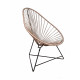 Fauteuil Acapulco Structure noire Fauteuil Acapulco Structure noire