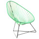 Fauteuil Acapulco Structure noire Fauteuil Acapulco Structure noire