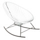fauteuil à bascule Acapulco Blanc   fauteuil à bascule Acapulco Blanc