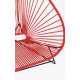 détail Fauteuil Acapulco 2 places Rouge 