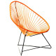 Fauteuil Acapulco Structure noire Fauteuil Acapulco Structure noire