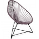 Fauteuil Acapulco Structure noire Fauteuil Acapulco Structure noire