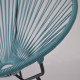Fauteuil Acapulco Bleu Fjord Pietements Tripode noirs