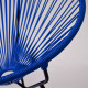 Fauteuil Acapulco Bleu Nuit Pietements Tripode noirs