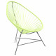 Fauteuil Acapulco Vert Anis Pietements Tripode noirs