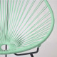 Fauteuil Acapulco Vert d'Eau Pietements Tripode noirs