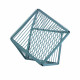 Table d'appoint carrée Bleu fjord structure noire  Table d'appoint carrée Bleu fjord structure noire