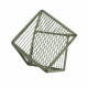 Table d'appoint carrée Vert olive structure noire  Table d'appoint carrée Vert olive structure noire