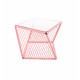Table d'appoint carrée Pastel coral structure noire  Table d'appoint carrée Pastel coral structure noire