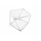 Table d'appoint carrée Blanc structure blanche  Table d'appoint carrée Blanc structure blanche