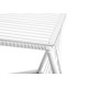 Table d'appoint carrée Blanc structure blanche  Table d'appoint carrée Blanc structure blanche