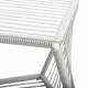 Table d'appoint carrée Gris silex structure blanche  Table d'appoint carrée Gris silex structure blanche