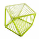 Table d'appoint carrée Vert anis et structure blanche  Table d'appoint carrée Vert anis et structure blanche
