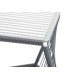 Table d'appoint carrée Gris et structure blanche  Table d'appoint carrée Gris et structure blanche