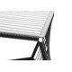 Table d'appoint carrée Noir et structure blanche  Table d'appoint carrée Noir et structure blanche