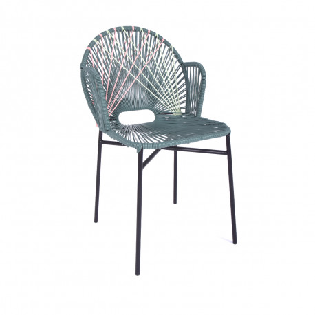 Chaise Nacre avec accoudoirs