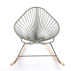 White Acapulco wood rocker chair