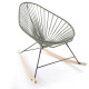 White Acapulco wood rocker chair