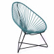 Fauteuil Acapulco Structure noire Fauteuil Acapulco Structure noire