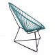 Fauteuil Acapulco Structure noire Fauteuil Acapulco Structure noire