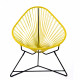 Fauteuil Acapulco Structure noire Fauteuil Acapulco Structure noire