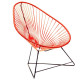 Fauteuil Acapulco Structure noire Fauteuil Acapulco Structure noire