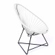 Acapulco White Chair and Black frame