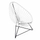 Fauteuil Acapulco Structure noire Fauteuil Acapulco Structure noire