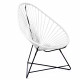Acapulco White Chair and Black frame