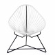 Acapulco White Chair and Black frame