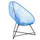 Fauteuil Acapulco Structure noire Fauteuil Acapulco Structure noire