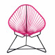 Fauteuil Acapulco Structure noire Fauteuil Acapulco Structure noire